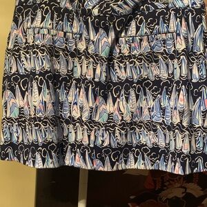 Navy Blue sailboat skort Lilly Pulitzer size 12